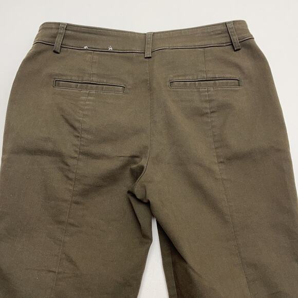 EXPRESS Women’s 2 Brown Straight Mid Rise Chino Pant - Picture 3 of 4
